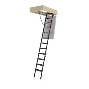 Schody strychowe FAKRO LME Energy Efficient 80x120 cm - wysokość do 280 cm